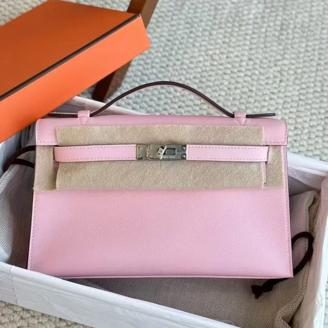 未使用 Hermes/爱马仕 【小池专属】minikelly 一代樱花粉 S皮 K刻