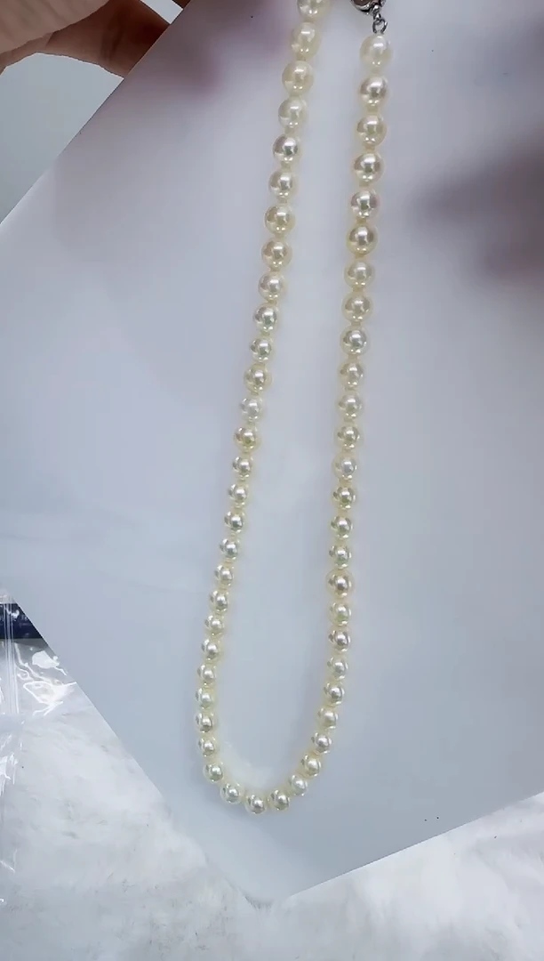 未镶嵌海水珍珠DA珍珠串链  7-8  t883