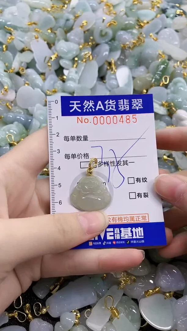 颈饰未镶嵌翡翠天然A货翡翠
