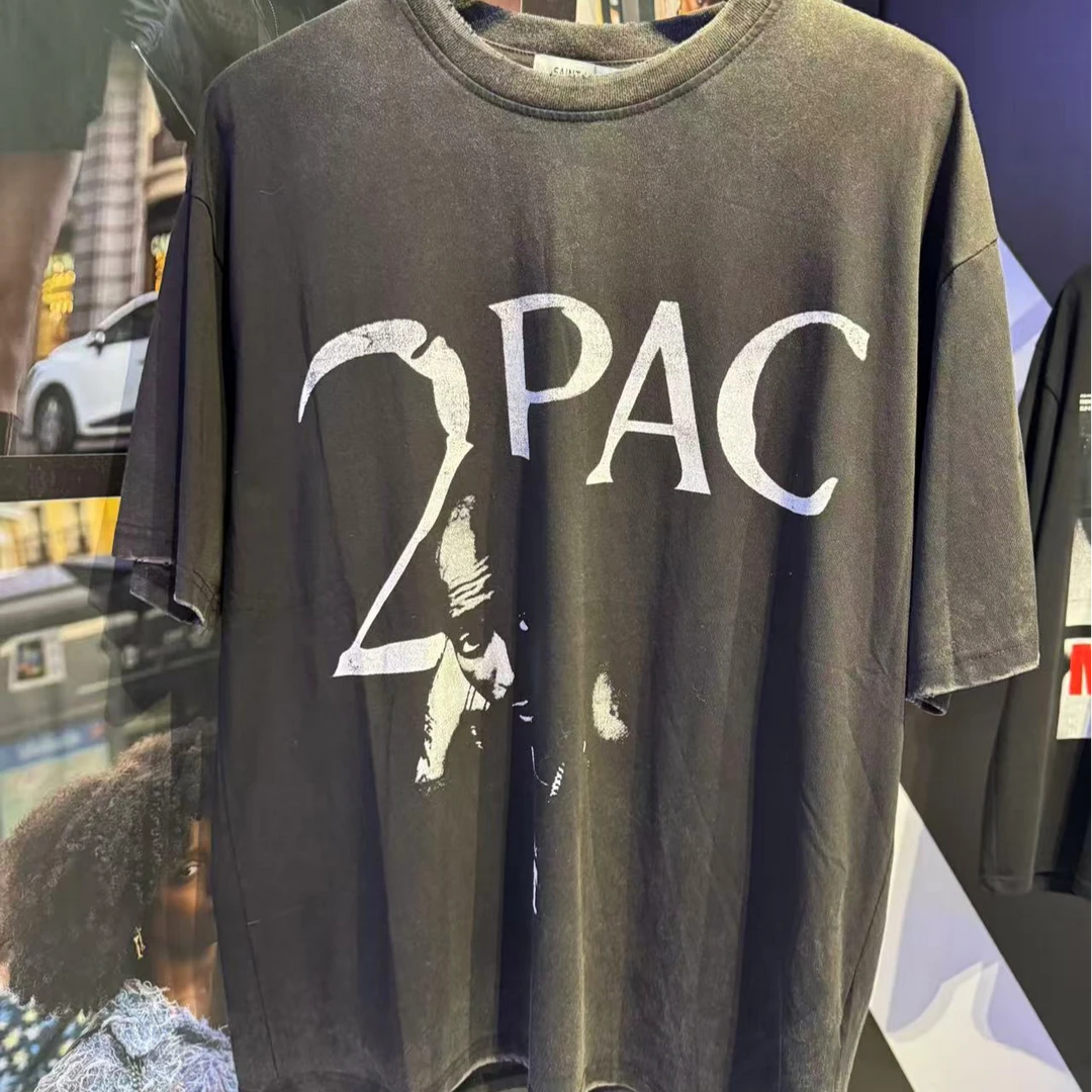 人影黑白短袖t恤 SL2020011