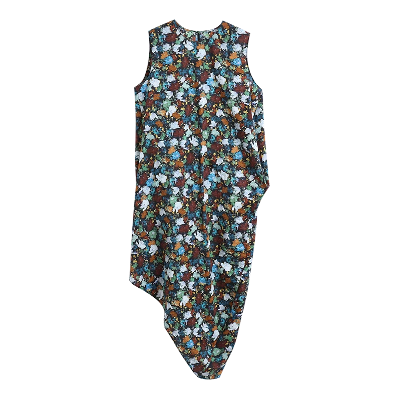 30869【江南订单】25夏新品无袖连衣裙宽松碎花0622