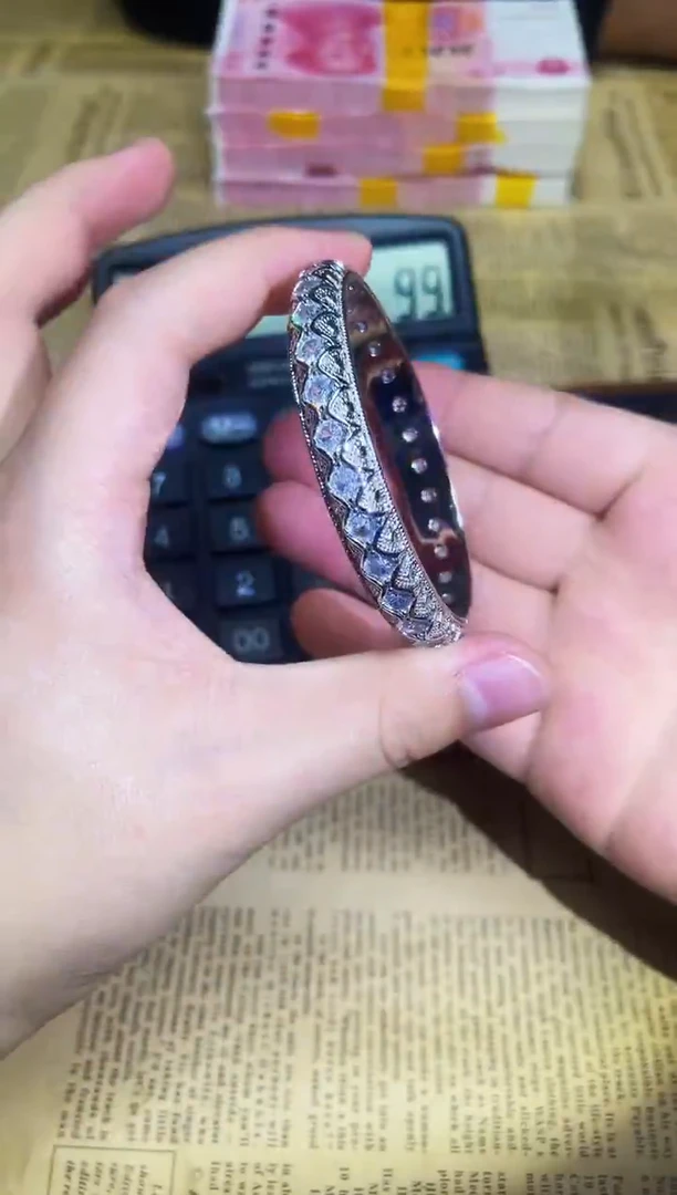 未镶嵌手镯钻石c008手镯开口