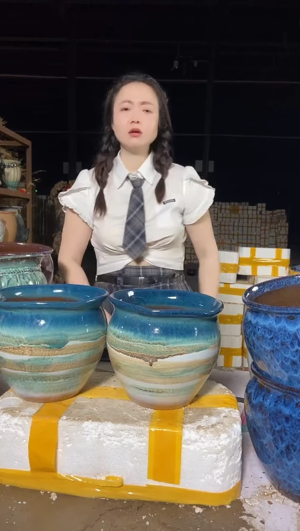 宜兴紫砂粗陶花盆20/21