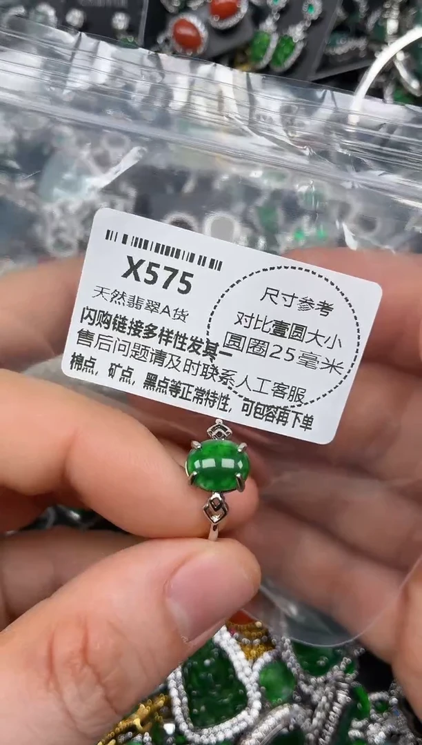 颈饰未镶嵌翡翠X575戒指