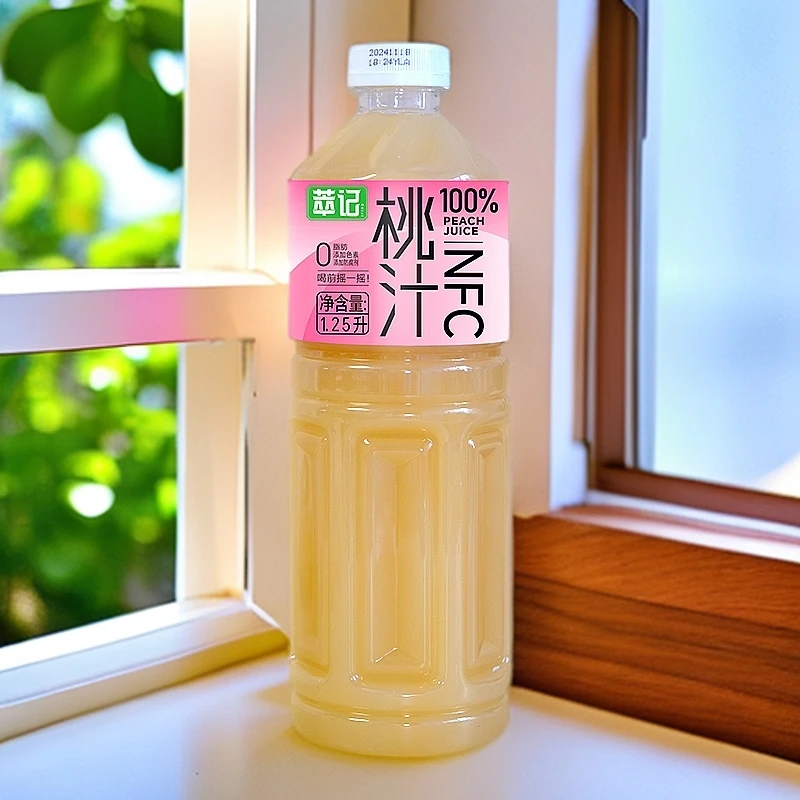 【娥眉修心】NFC桃汁大瓶新鲜水果鲜榨解渴网红饮品宿舍饮品