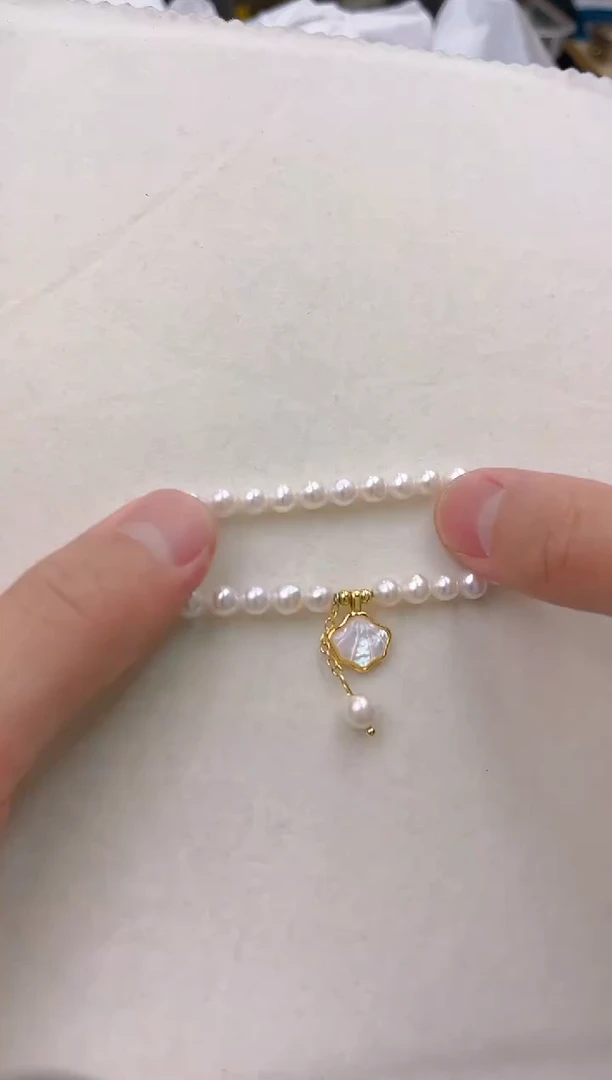 未镶嵌淡水珍珠耳饰sl4023