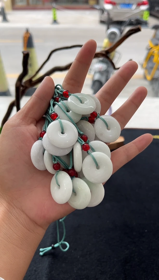 颈饰未镶嵌翡翠天然缅甸A货翡翠平安扣吊坠