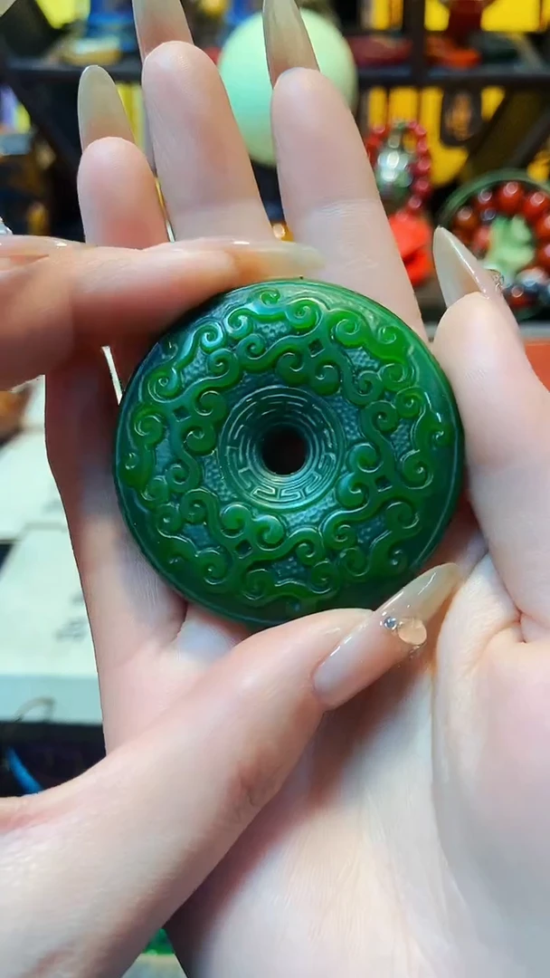 【闪购商品】和田玉（碧玉）挂件未镶嵌主播推荐主播推荐