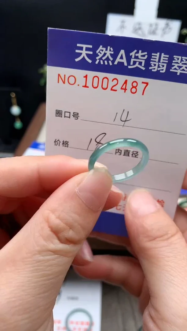 未镶嵌戒指翡翠14#