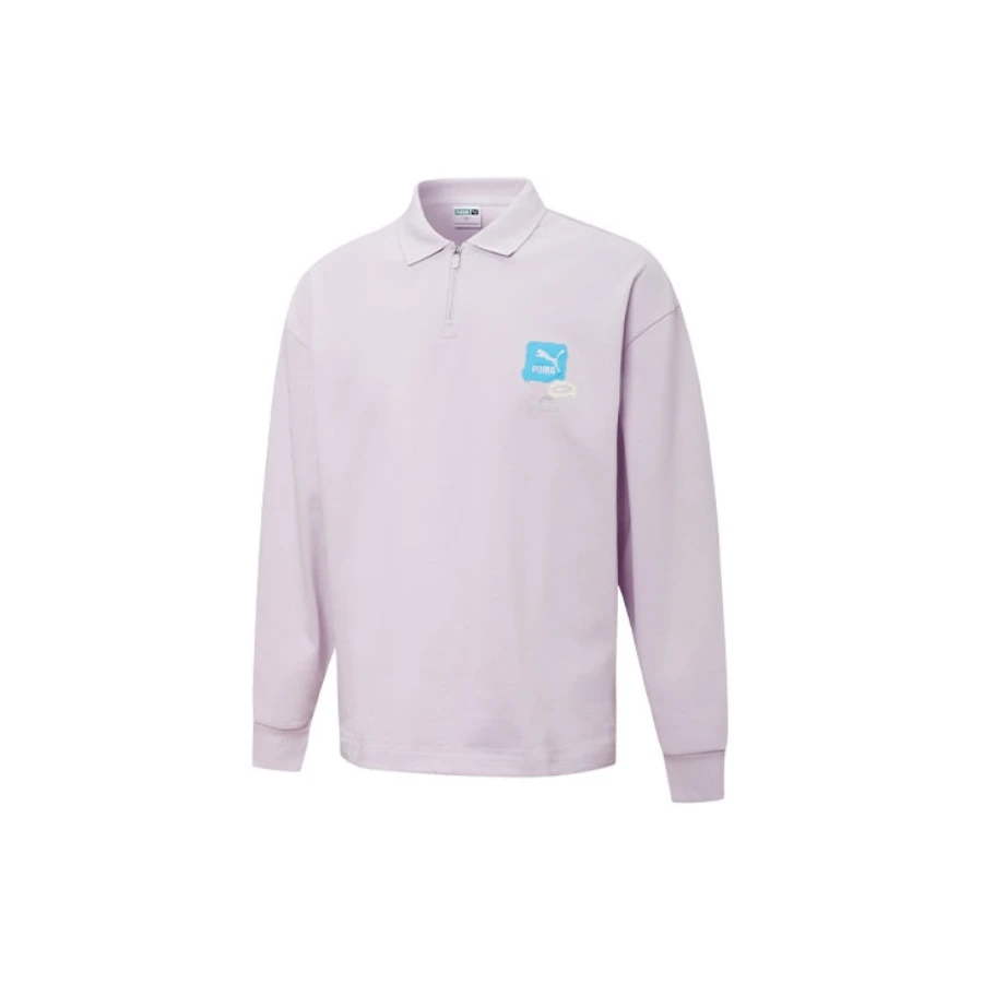 PUMA彪马男女舒适纯棉翻领针织卫衣53607517