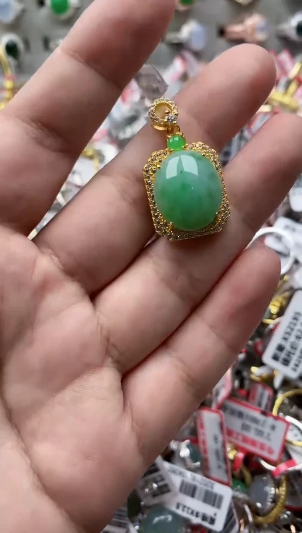 【闪购商品】翡翠戒指银S925镶嵌111111---5