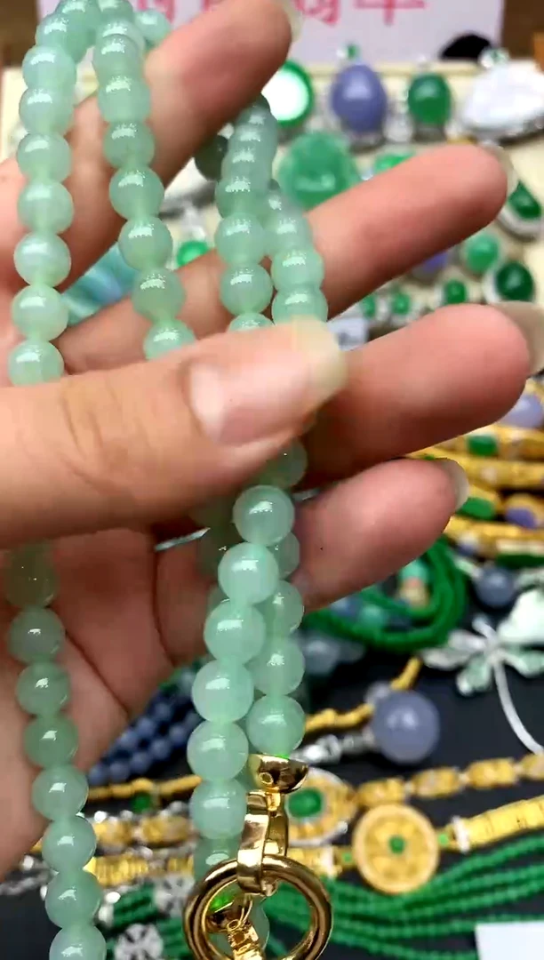 未镶嵌手串翡翠129-中国好珍宝