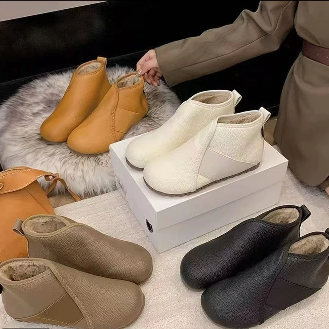 【有运费险】雪地靴女鞋冬季新款加绒脚保暖软底短靴平底百搭棉鞋