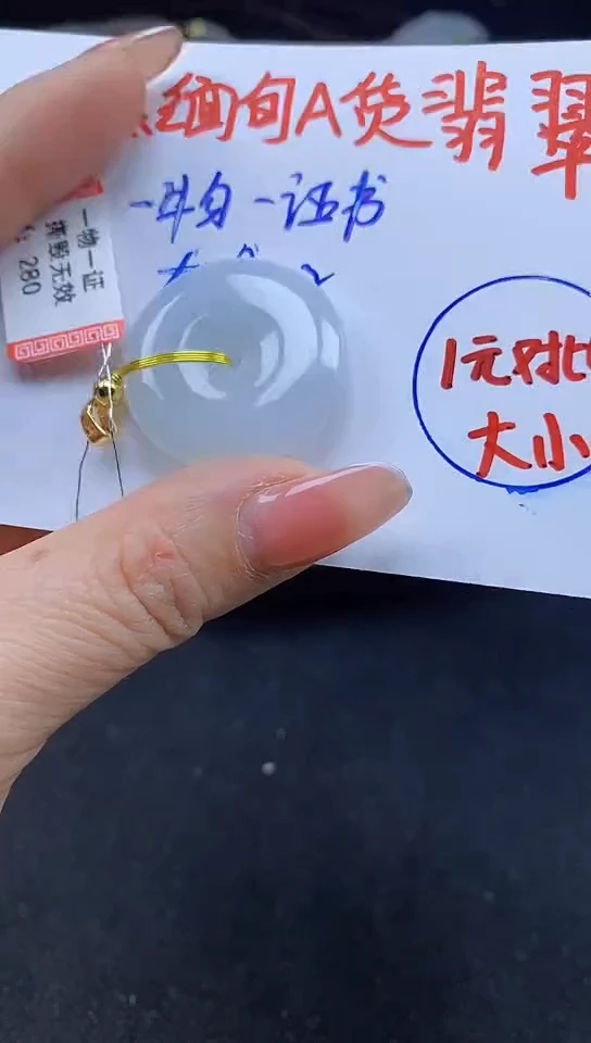 【闪购商品】翡翠颈饰未镶嵌49平安扣