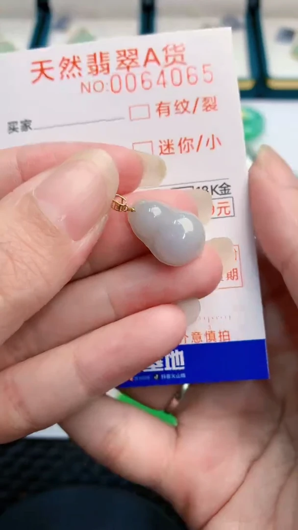 【闪购商品】翡翠颈饰18K金镶嵌            8