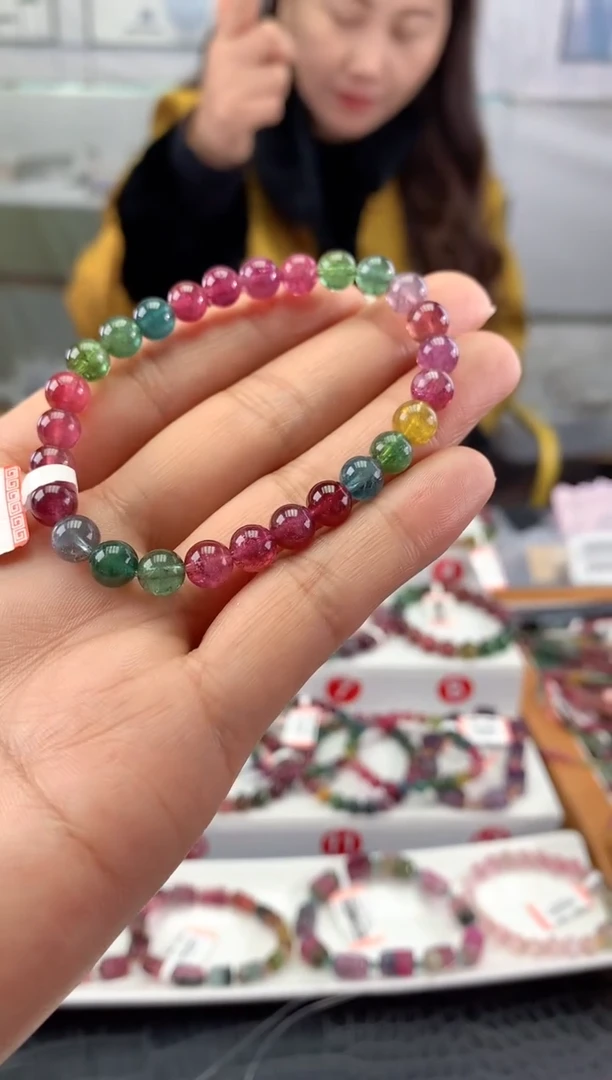 未镶嵌手串碧玺多样性发一条