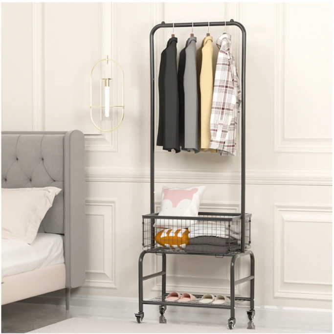挂衣架落地卧室家用可移动晾衣架简约现代衣服架子网红ins衣帽架