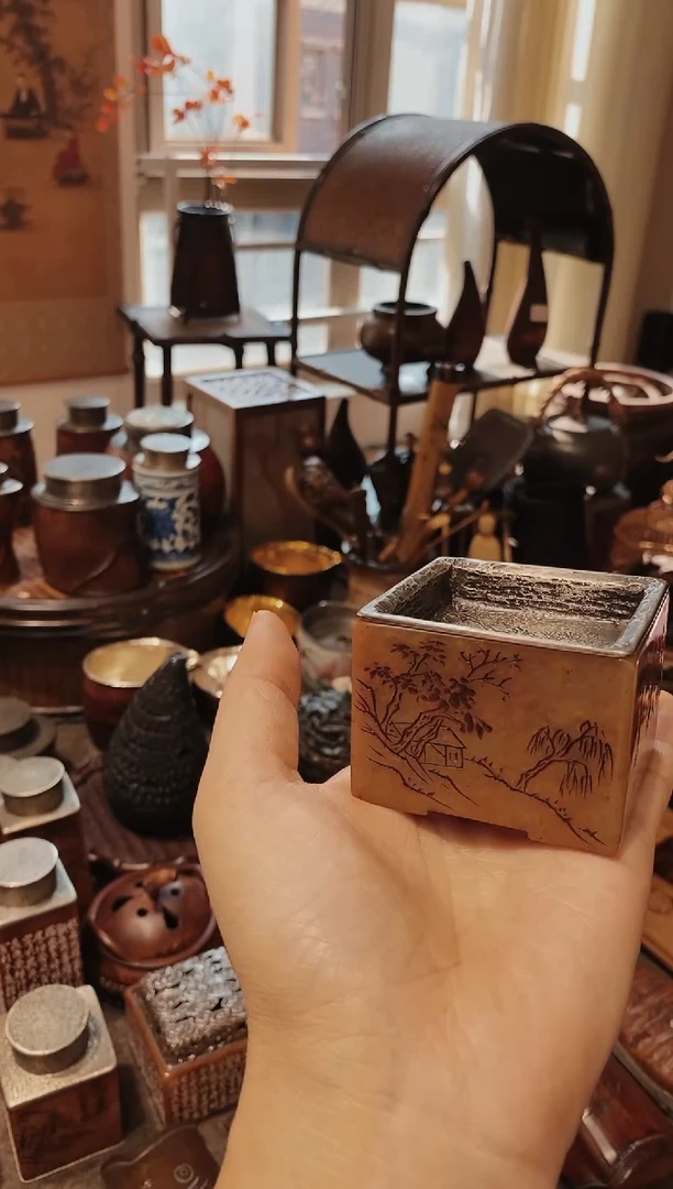 ✍****?寿山石精品雕刻建水