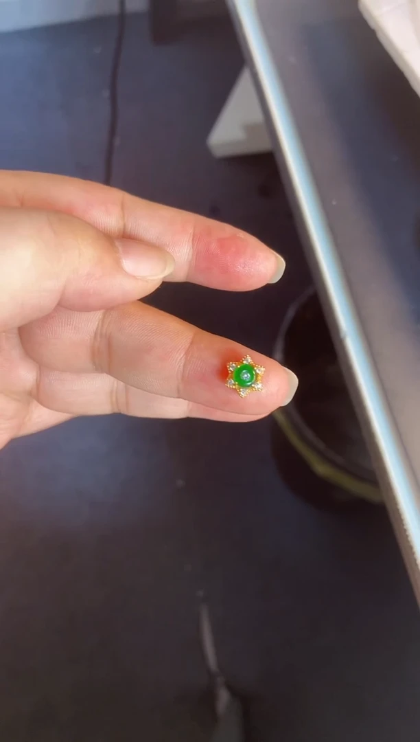 吊坠(不含链)银S925镶嵌翡翠1