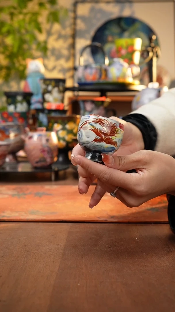 瓷片景德镇手工手绘1053