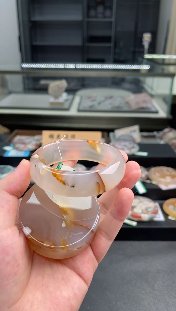 石英质玉手镯未镶嵌61圈口（赠送镯心）3563191