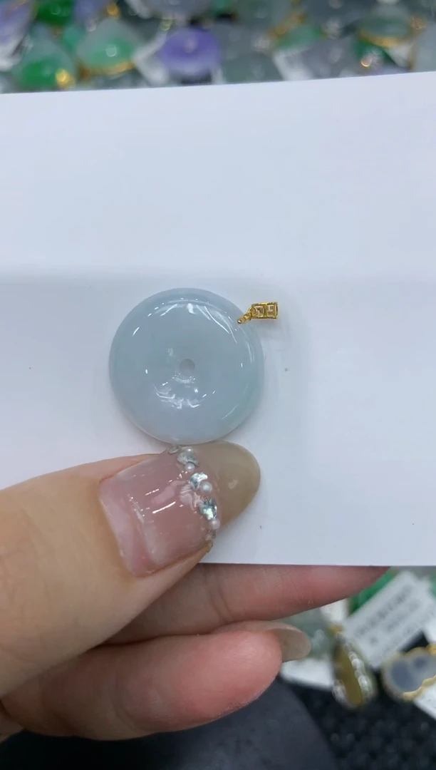 【闪购商品】翡翠颈饰18K金镶嵌222222222