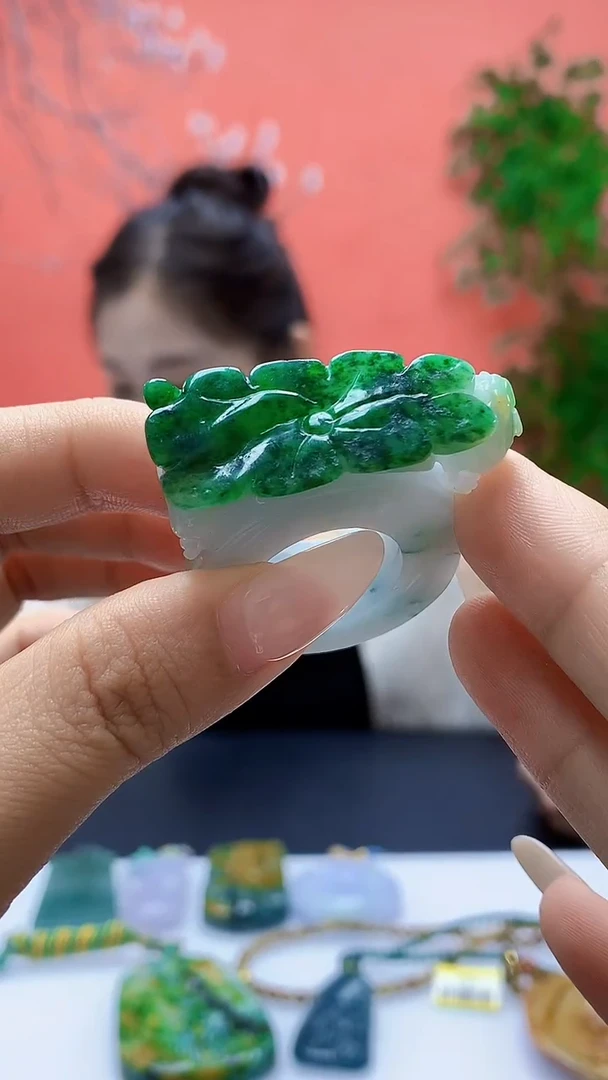 未镶嵌定制翡翠3099ty-毛货扳指46
