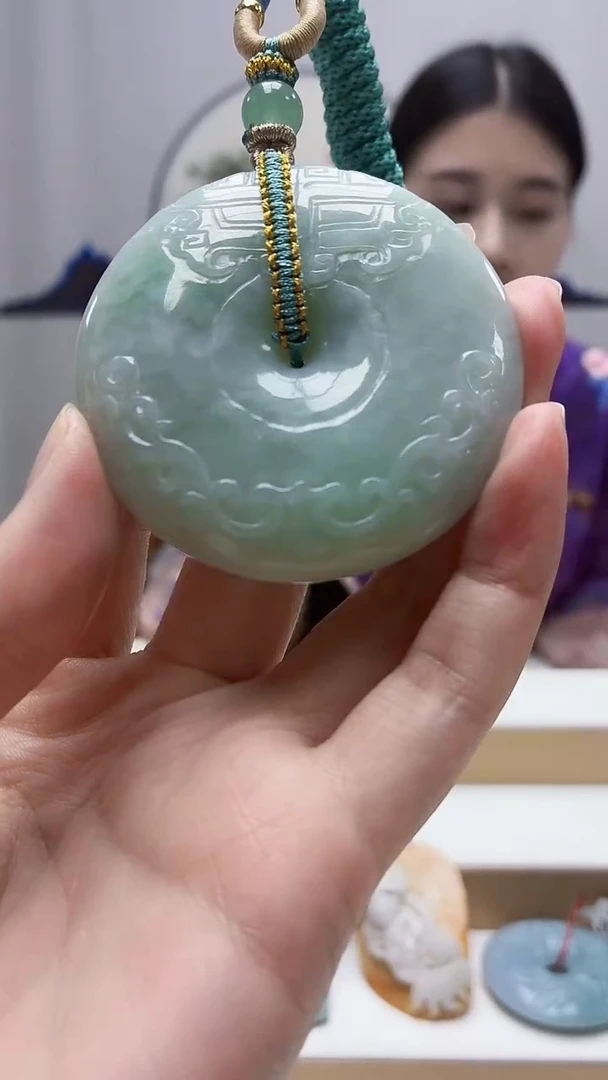 未镶嵌定制翡翠4812zm-毛货挂件扣子41