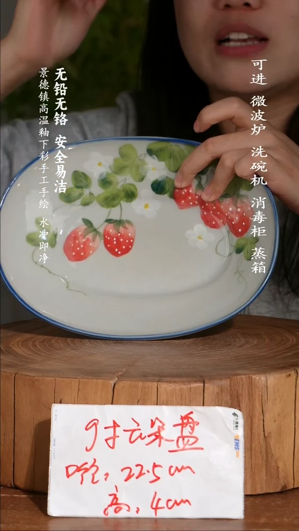 碗陶瓷景德镇高温瓷釉下彩手绘陶瓷