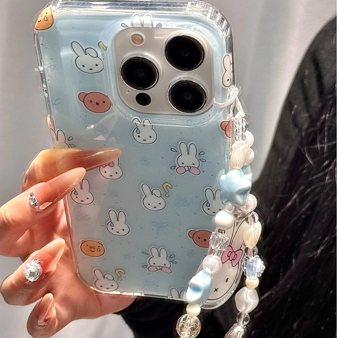 卡通米菲兔适用于苹果13/15/16promax手机壳VIVO华为OPPO小米15女