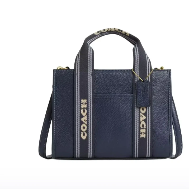 COACH蔻驰 Smith 24 手提包 中号 女款 蓝色CBH14IMDEI