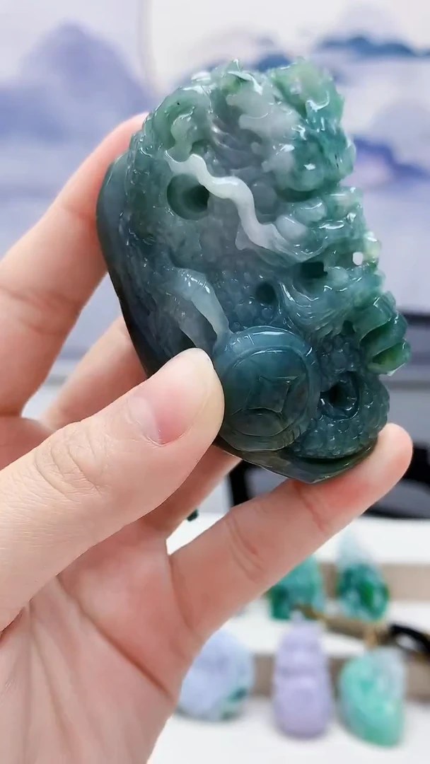 未镶嵌定制翡翠4829lr-毛货挂件5