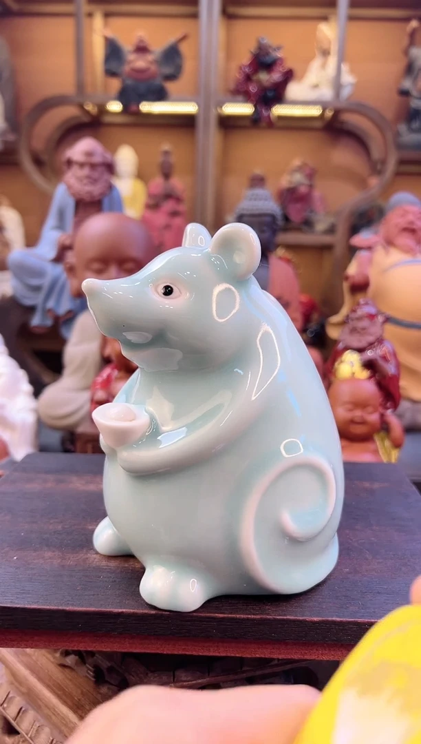 紫砂茶宠器闵紫砂茶宠摆件