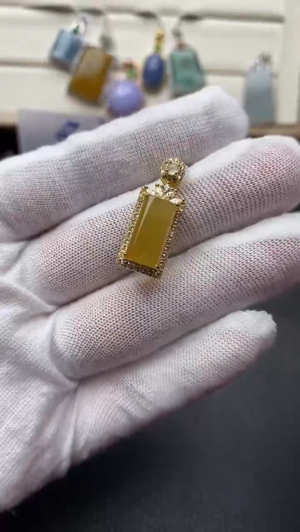 银S925镶嵌戒指翡翠1