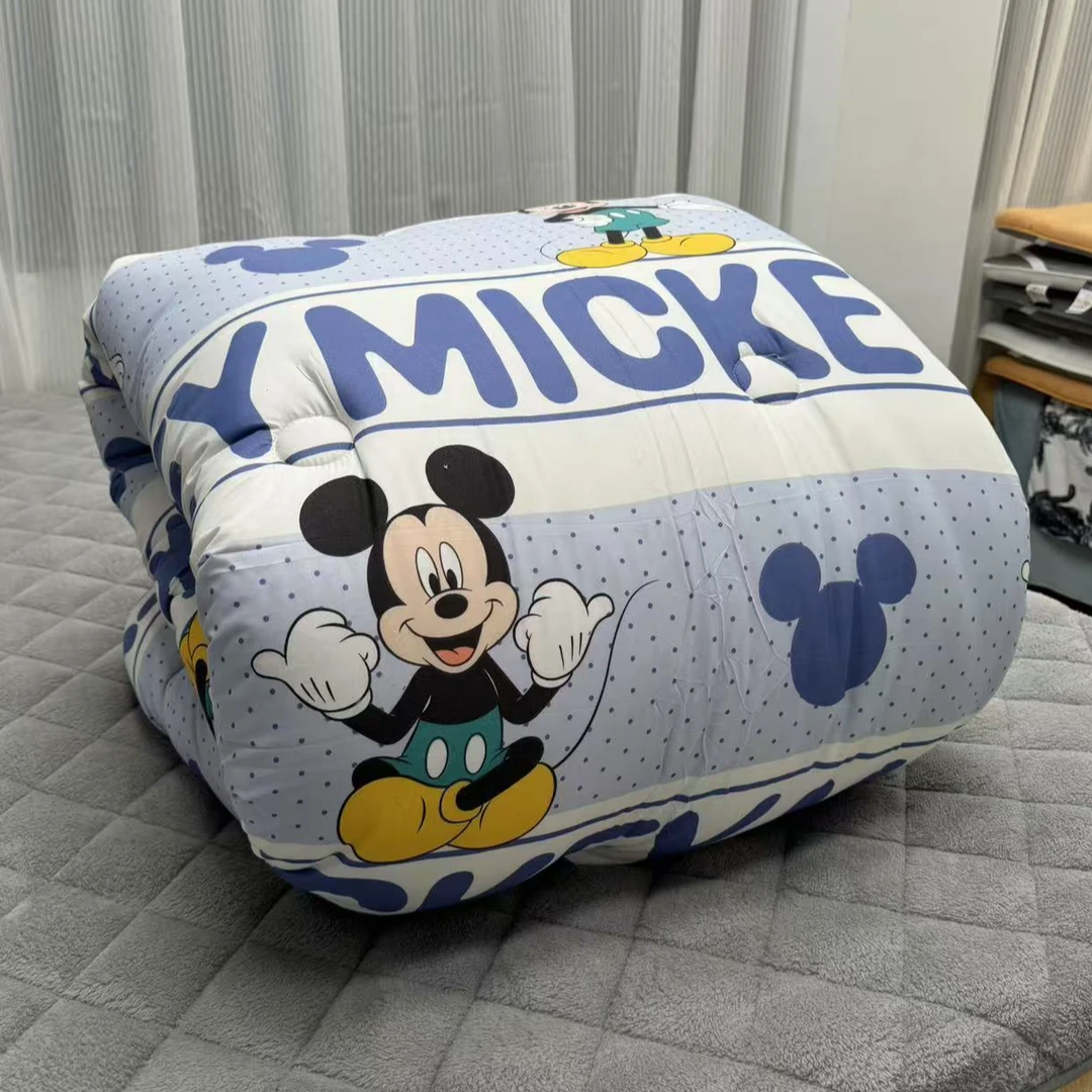 卡通豆豆绒快乐小老鼠加厚冬被200*230