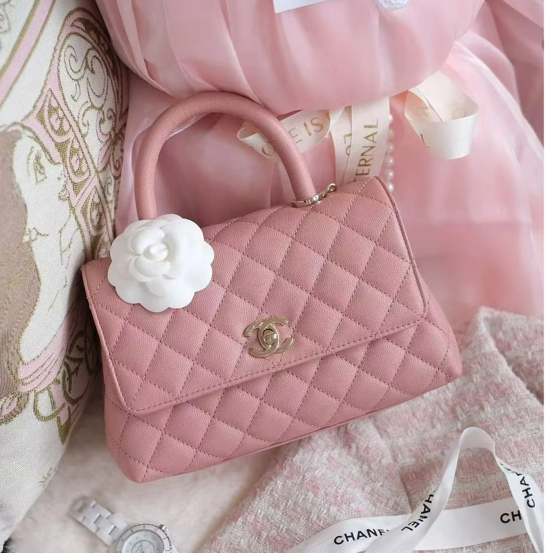 99新 Chanel/香奈儿 青奢荟/憨豆小号手提包//77442