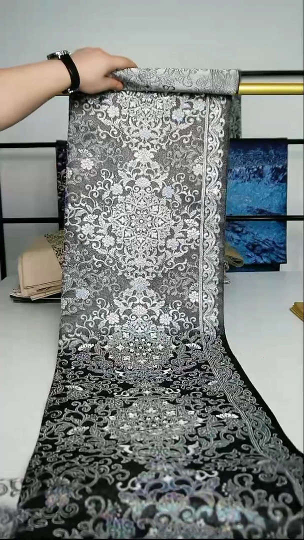 织绣织锦19彩金宝相花卷布