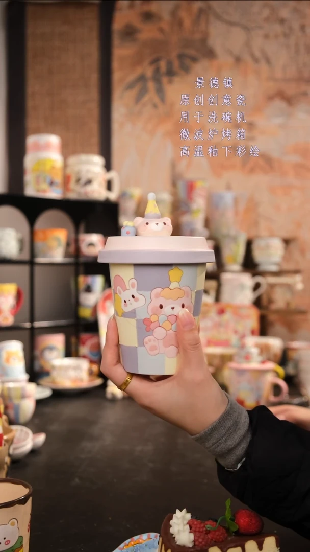 摆件陶旺的可以手工手绘设计师款陶瓷