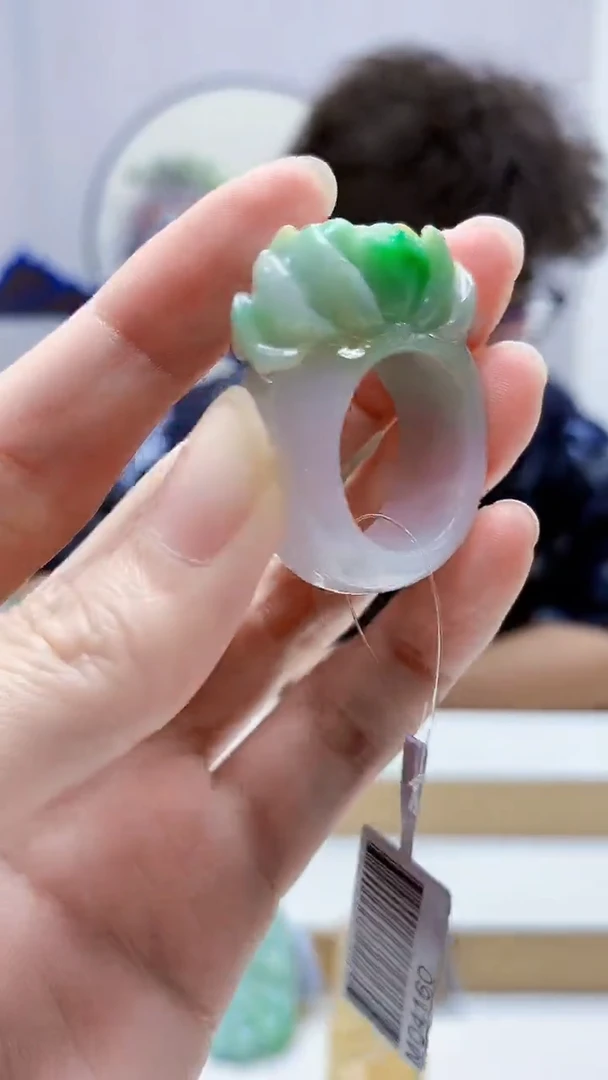 未镶嵌定制翡翠4688zm-毛货挂件扳指172