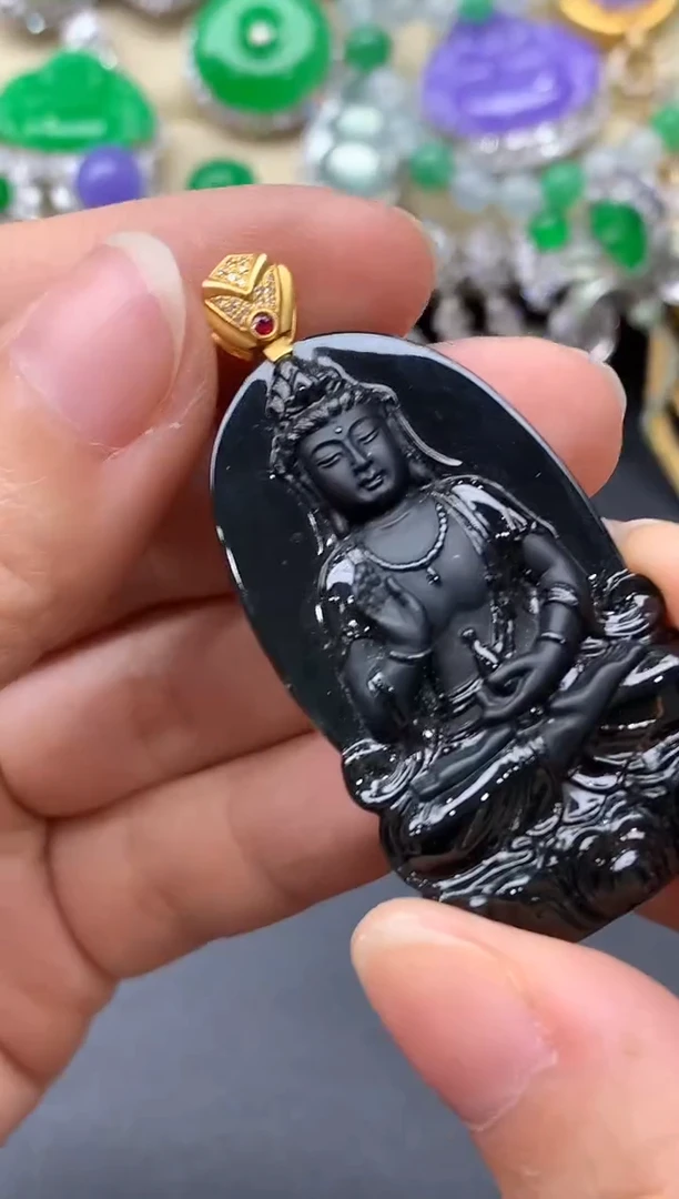 颈饰18K金镶嵌翡翠425中国好珍宝