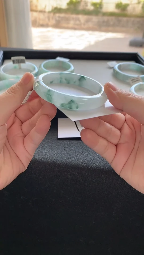 未镶嵌手镯翡翠57.2正圈Y4487买断