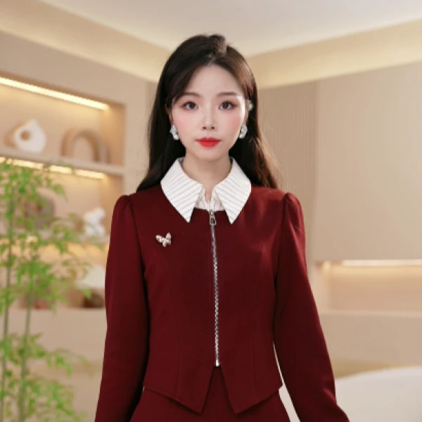 法式气质时尚高级感修身显瘦假两件连衣裙M-4XL