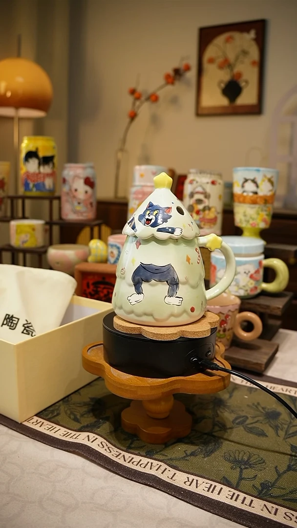 杯子【不带盒子】458高温釉下彩