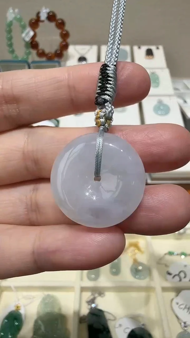 未镶嵌挂件翡翠A货翡翠多样性冰胶小平安扣一件