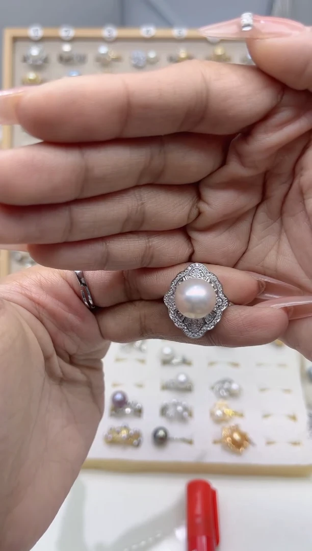 合金戒指淡水珍珠S****?0.0