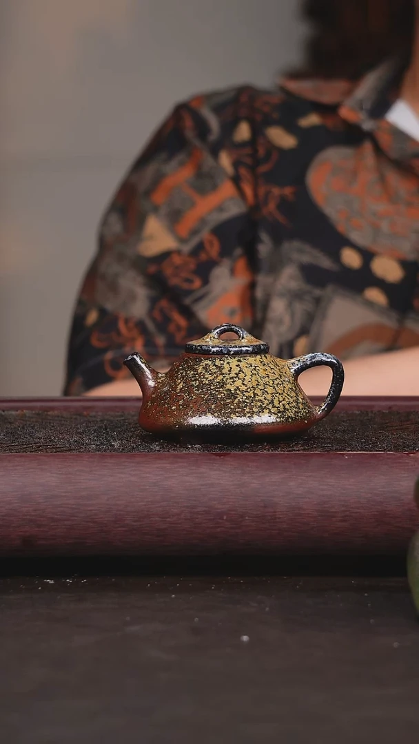 茶壶紫砂柴烧 子冶 石瓢135cc