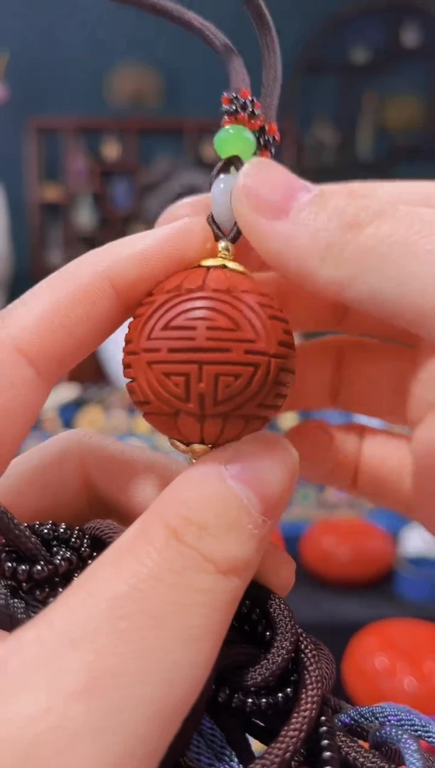 【闪购商品】非遗技艺雕漆卡3.0寿字珠