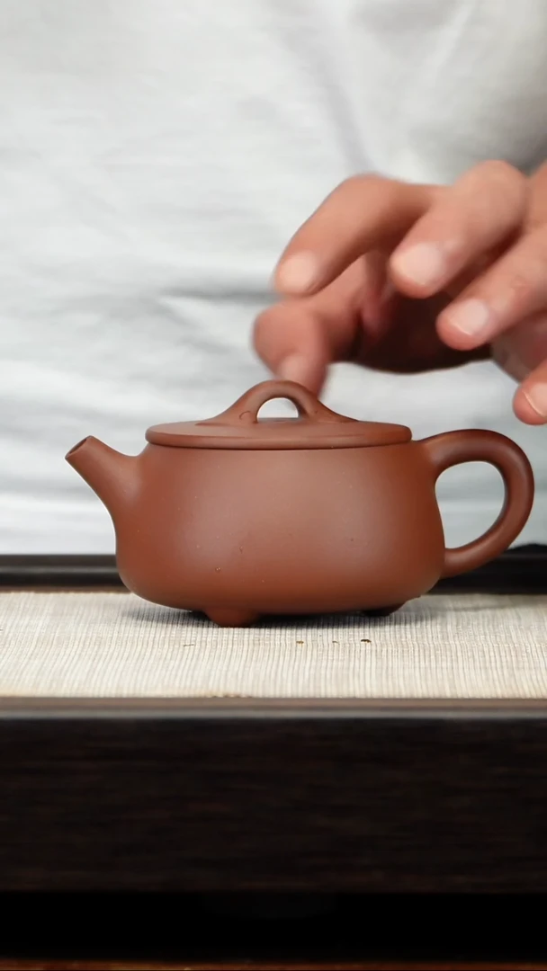 茶壶紫砂紫泥如意壶