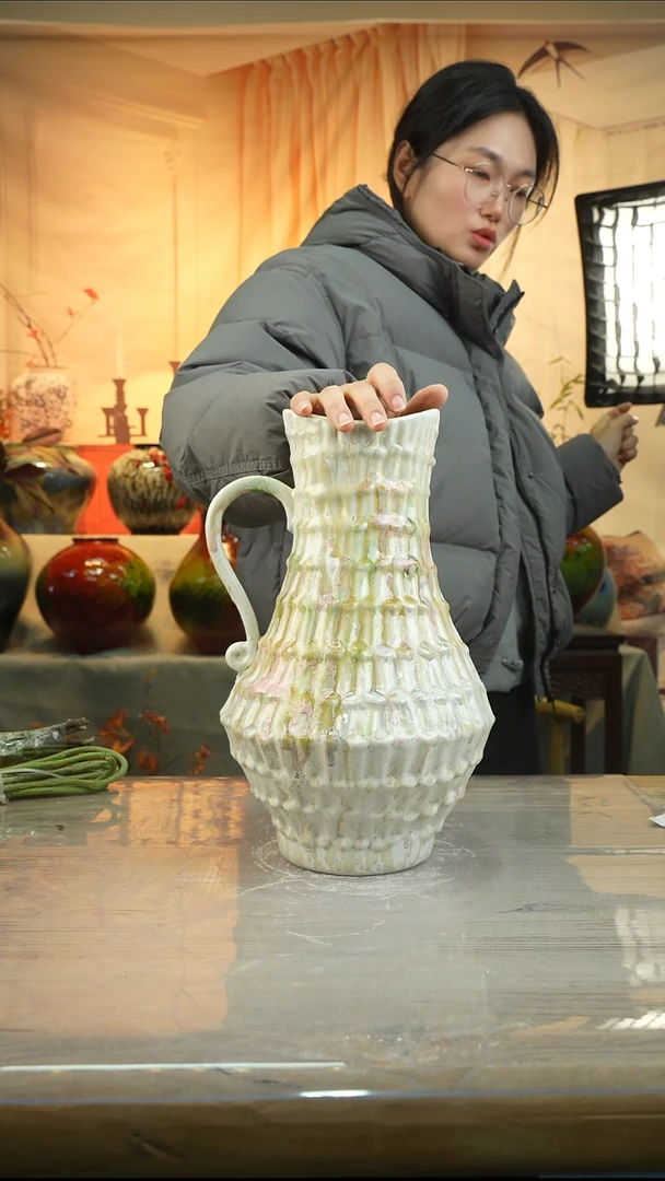 高35口12高温陶瓷花瓶