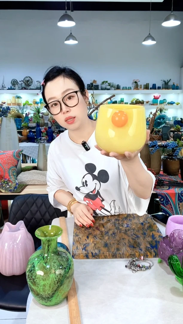 慕忆家手作琉璃花瓶